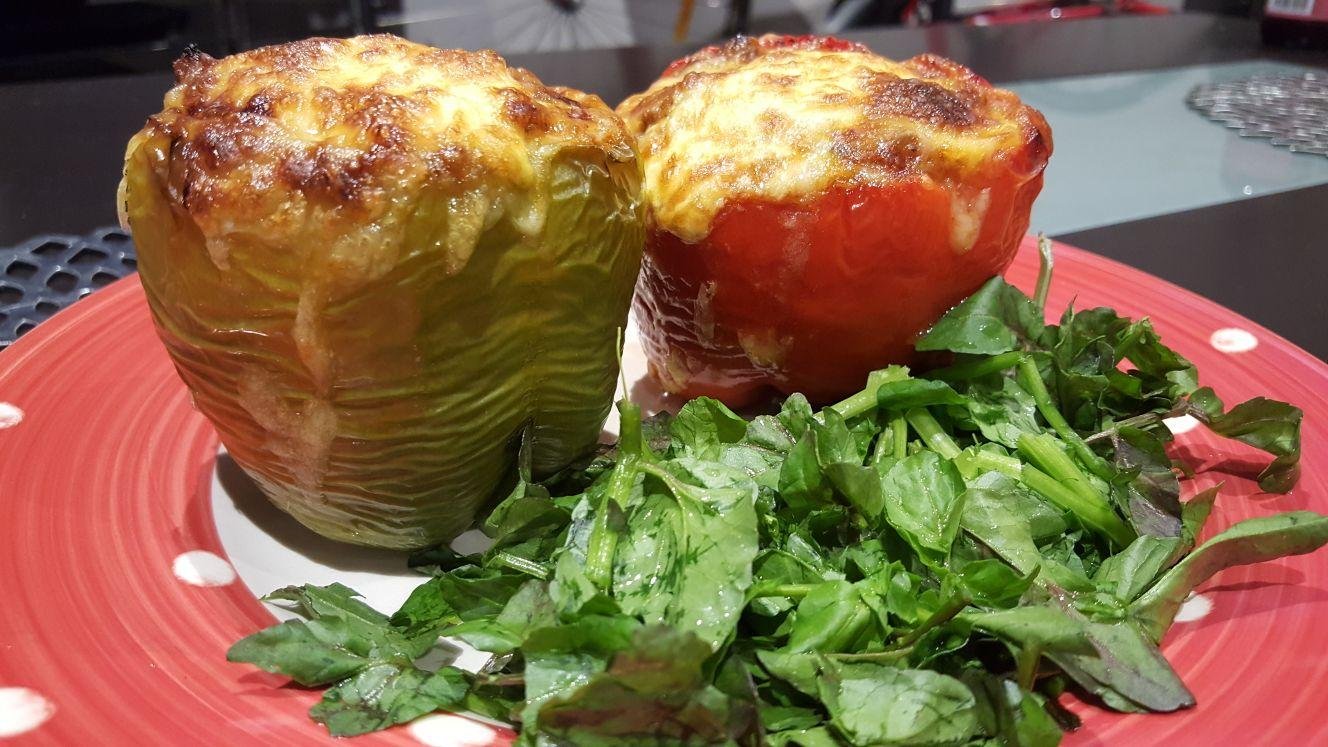 Keto style loaded capsicums