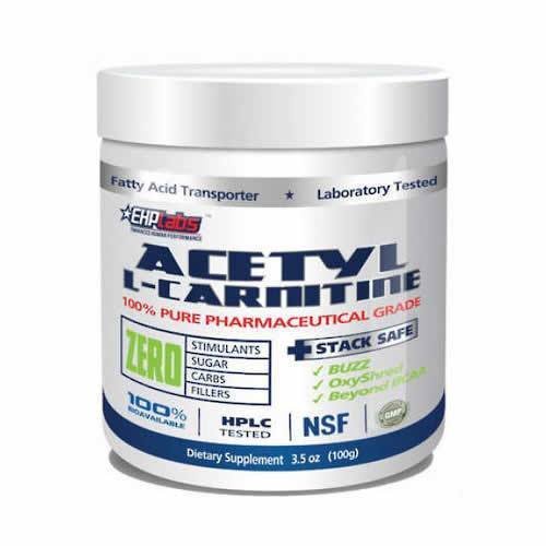 EHP Labs AcetylLCarnitine 100gm Powder Dynamic Nutrition
